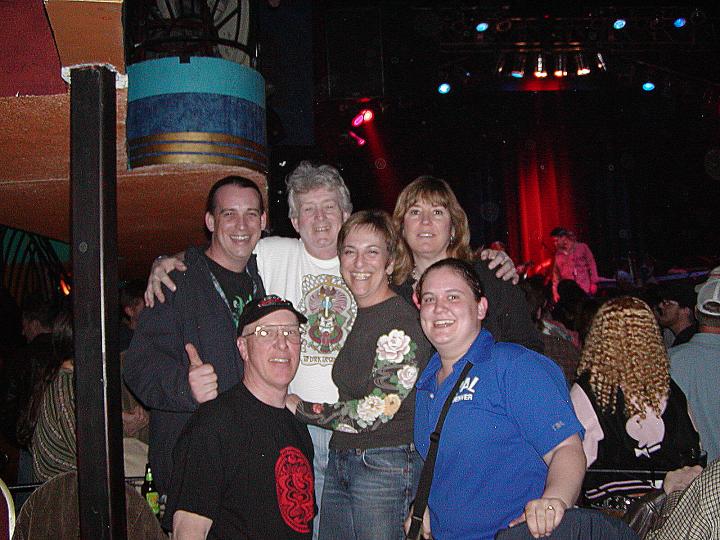 This is at the Gothic/Denver DTB show.  Back Row is Jason Smiling Jack's son, Smiling Jack,Deb,Kneeling is Dave the Neighbor, Phyliss Jacks Lovely wife, and Cruz pro's daughter Mary